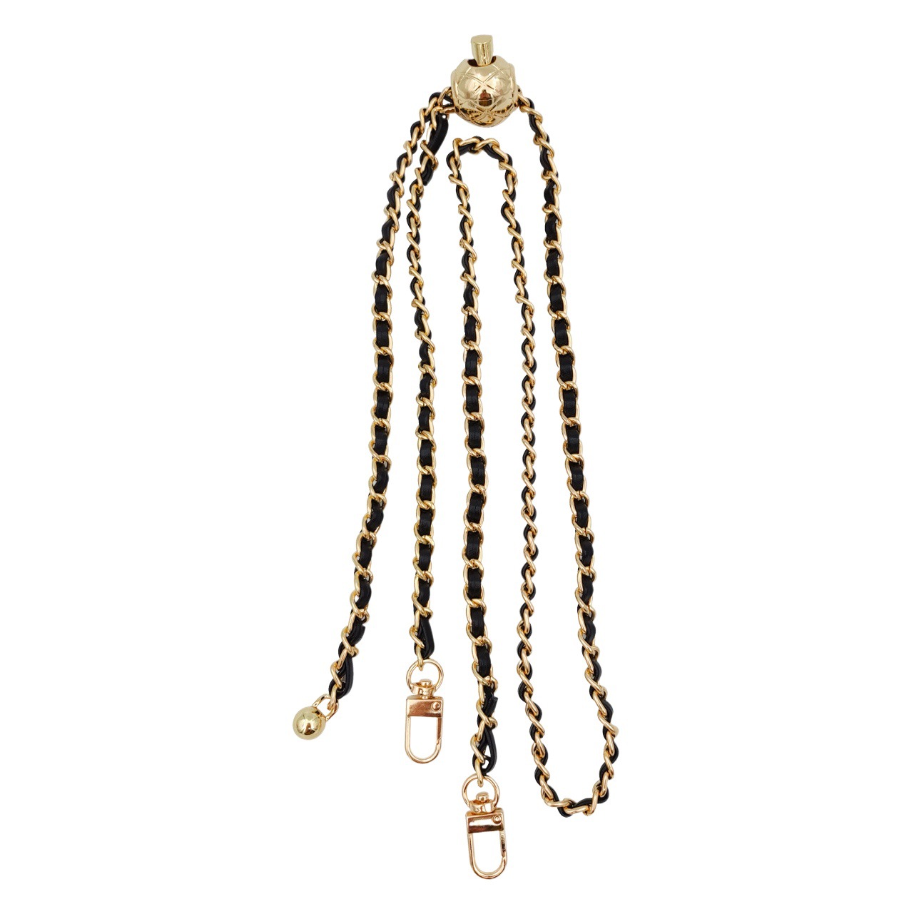 Cadena de bolso de bola de incienso pequeña, accesorios de mensajero de un solo hombro, hebilla ajustable, cinturón de bolso de estilo de fragancia pequeña, cadena de hombro de cadena, cadena de cuero PU