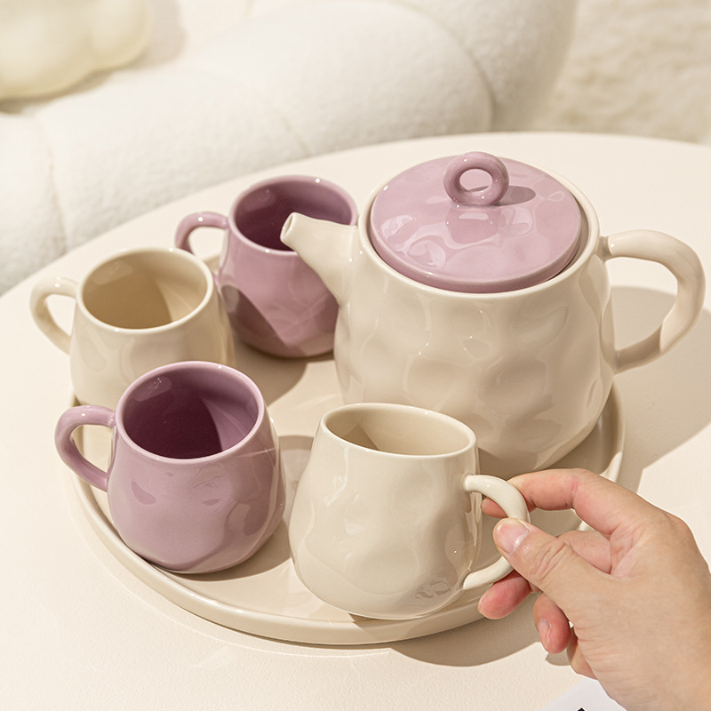 Ceramic Water Cup Set,Gift Box,Water Set,Home Living Room Tea Set,Kettle,Tea Cup,Home Cup,Hospitality Cup,Light Luxury