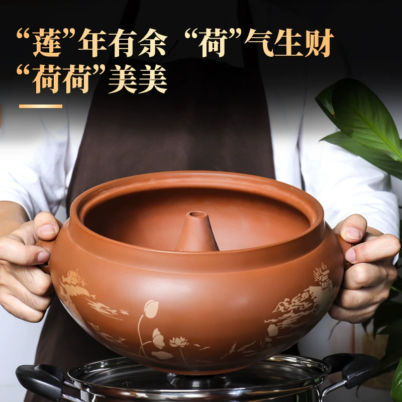 【Dianjiang】Дьяншуй Цзяцao Пар steamed pot Yunnan газовый котёл многоуровневый паровой цыпленок бытовой коммерческий тушёный суп ночные подшивания