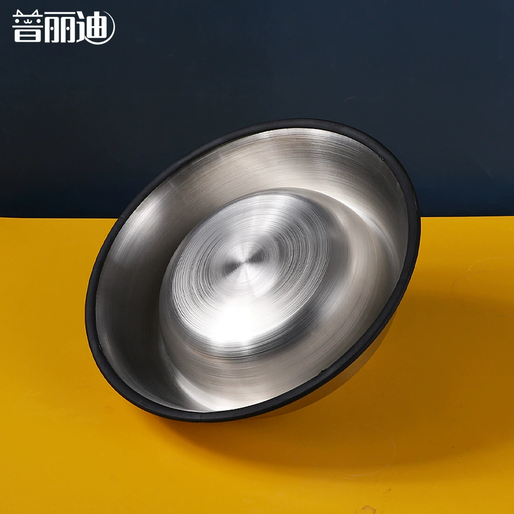 Wholesale 201 stainless steel pet bowl Amazon cat and dog bowl pet food bowl dog bowl feeding water rust-proof and durable