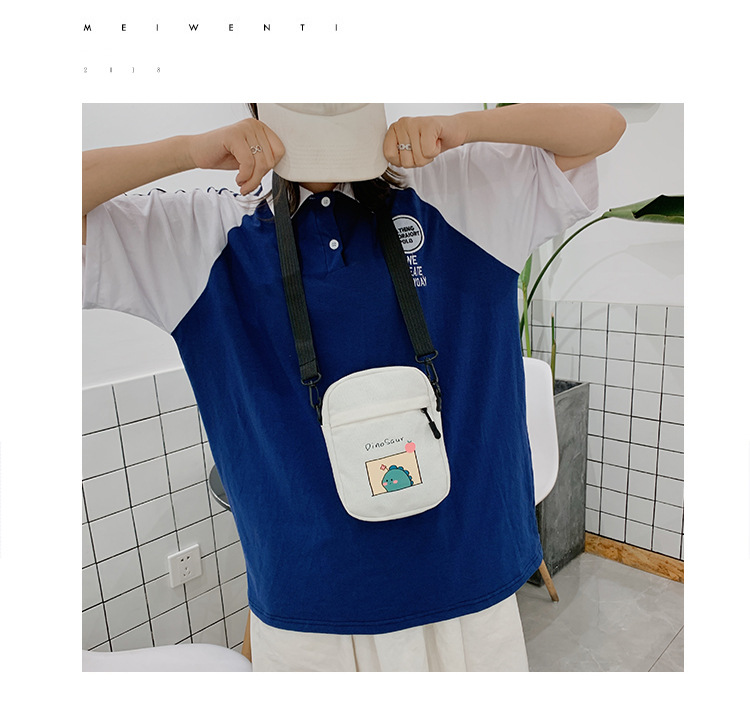 Summer small crossbody bag for girls, new small square crossbody bag for women, Japanese style small crossbody bag, casual retro style crossbody bag undefined