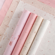 母亲节花瓣风华纸花束鲜花包装纸手撕东巴纸花草肌理花艺包花材料