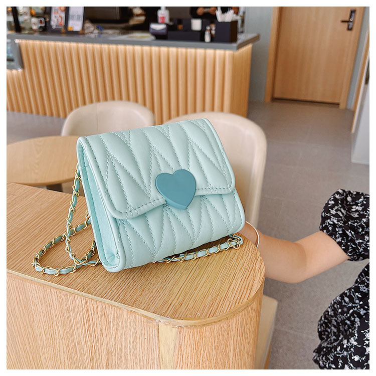 Bolso de mensajero de la cadena del estilo de chanel de la muchacha bebé lindo cambio de hombro de la manera bolso pequeño bolso de la princesa de los niños de moda