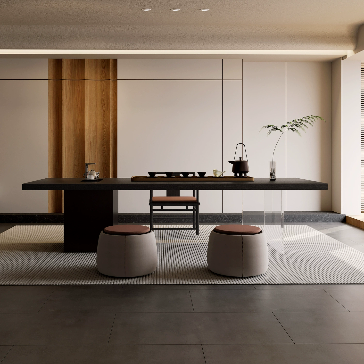 Стихий ветер большой деревянный чайный стол и стулья комбинированные карбонизированные черные офисные акриловые чайные столы для домашних гостиной чайные столы