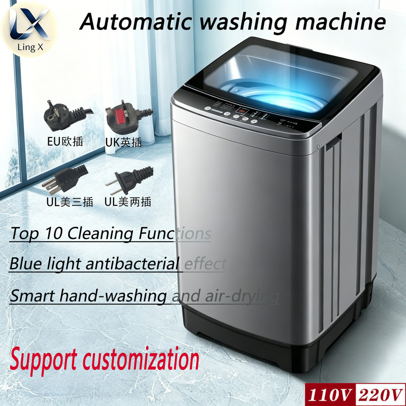 Cross-Border Pulsator-Type Fully Automatic Washing Machine for Home Use with Large Capacity and Integrated Washing and Spin-Dry Functions Cross-Border Pulsator-Type Fully Automatic Washing Machine for Home Use with Large Capacity and Integrated Washing and Spin-Dry Functions