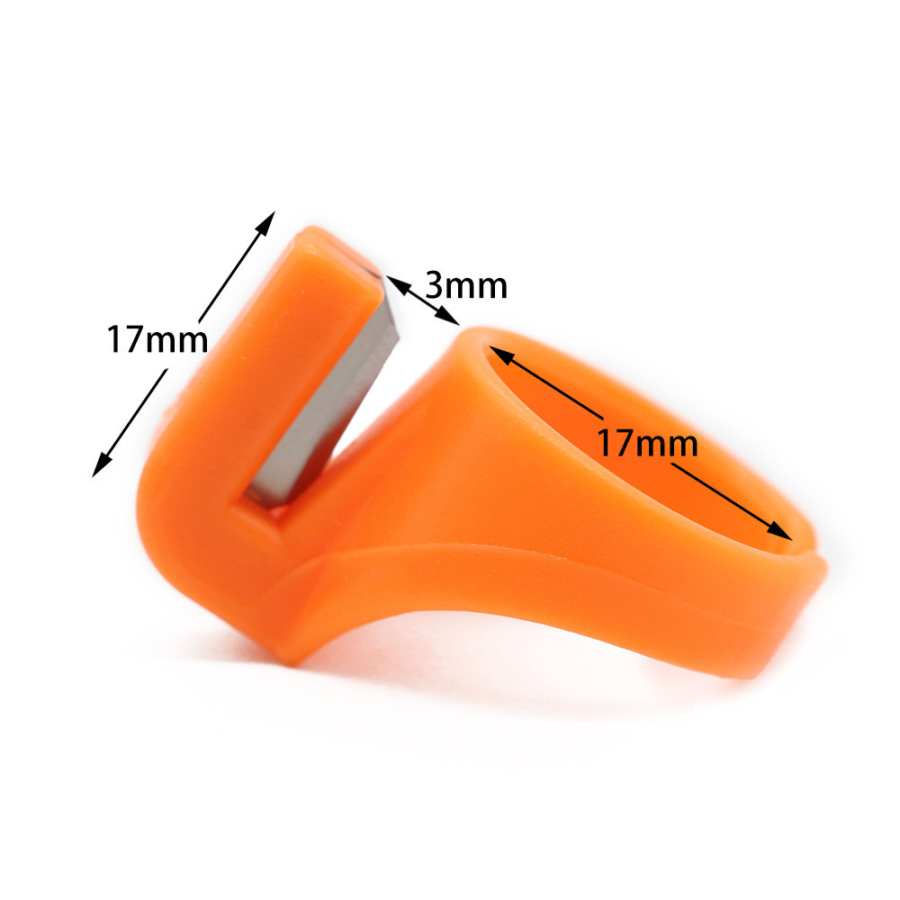 Cuchillo de anillo, juego de herramientas de costura, cuchillo de dedo, embalaje textil, cuerda de corte, cuchillo de dedo, tijera de hilo de plástico, anillo de costura, cortador de hilo