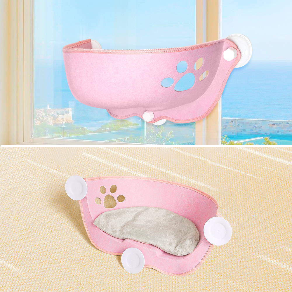 Comercio exterior nuevo fello gato hamaca crescente ventosa colgante desmontable ventana colgar nido sol gato nido