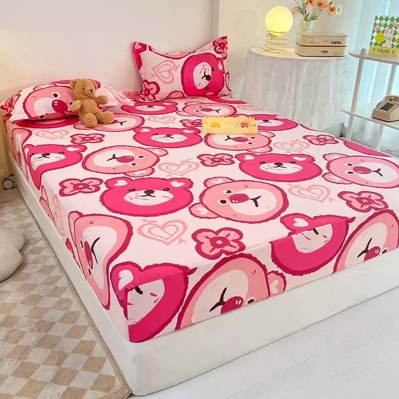 定床笠席梦思床罩保护套防尘罩床垫单件床套双单人防滑三件套