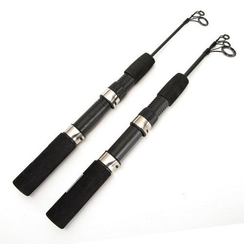 Cross-border 50cm ultra-short 3-section telescopic winter fishing rod Weihai carbon fiber fishing rod ice fishing rod wholesale