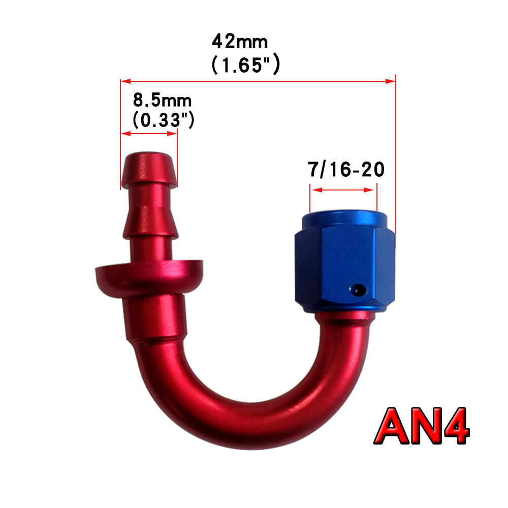 Oil Cooler Fitting – Qìchē Digər kuzov və aksesuarlar - an4-180-red-blue