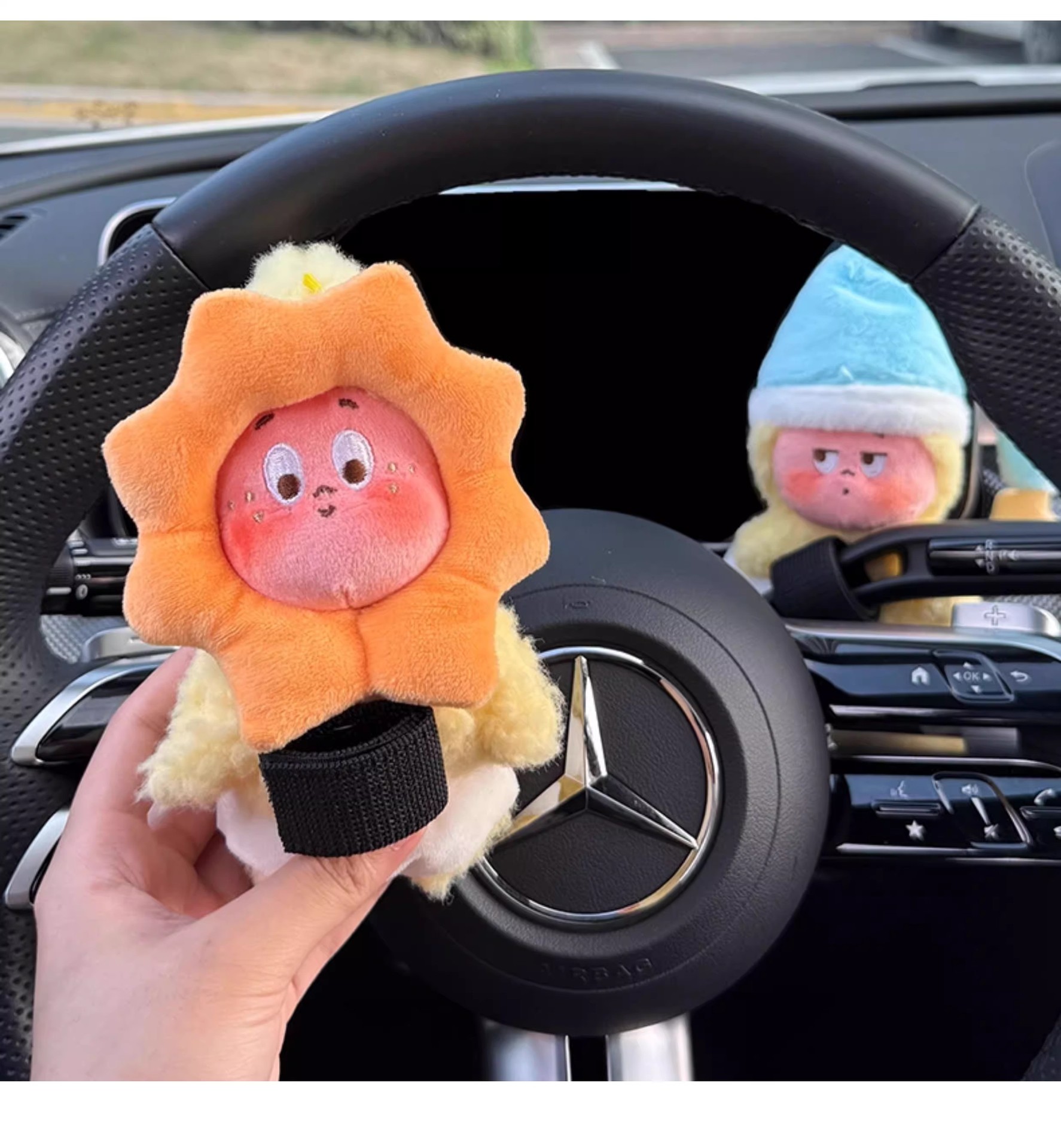 New car gear shift decoration accessory, cute star-shaped figure, wiper decoration doll, turn signal light toy for women