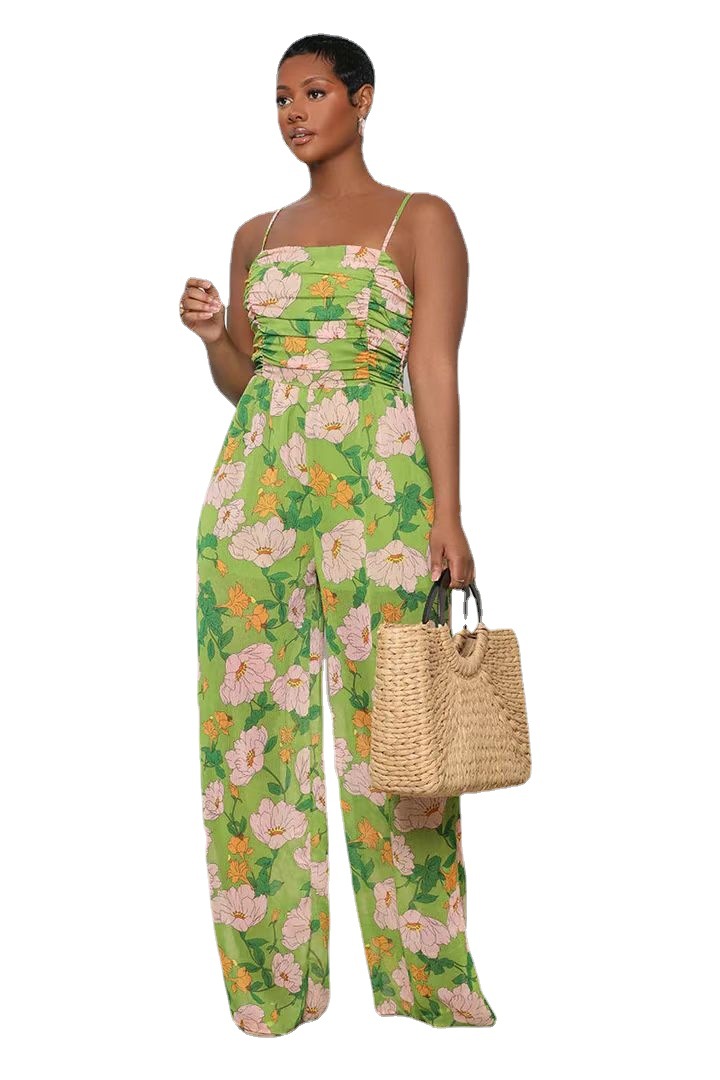 L0123 mid-Length impreso Sling color recto mono