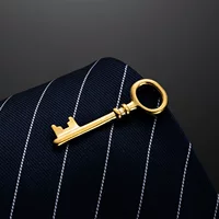 Серебряный и золотой зажим для галстука с полым дизайном для мужской деловой официальной одежды, аксессуар для галстука, подарок для мужчин и женщин, модная булавка
