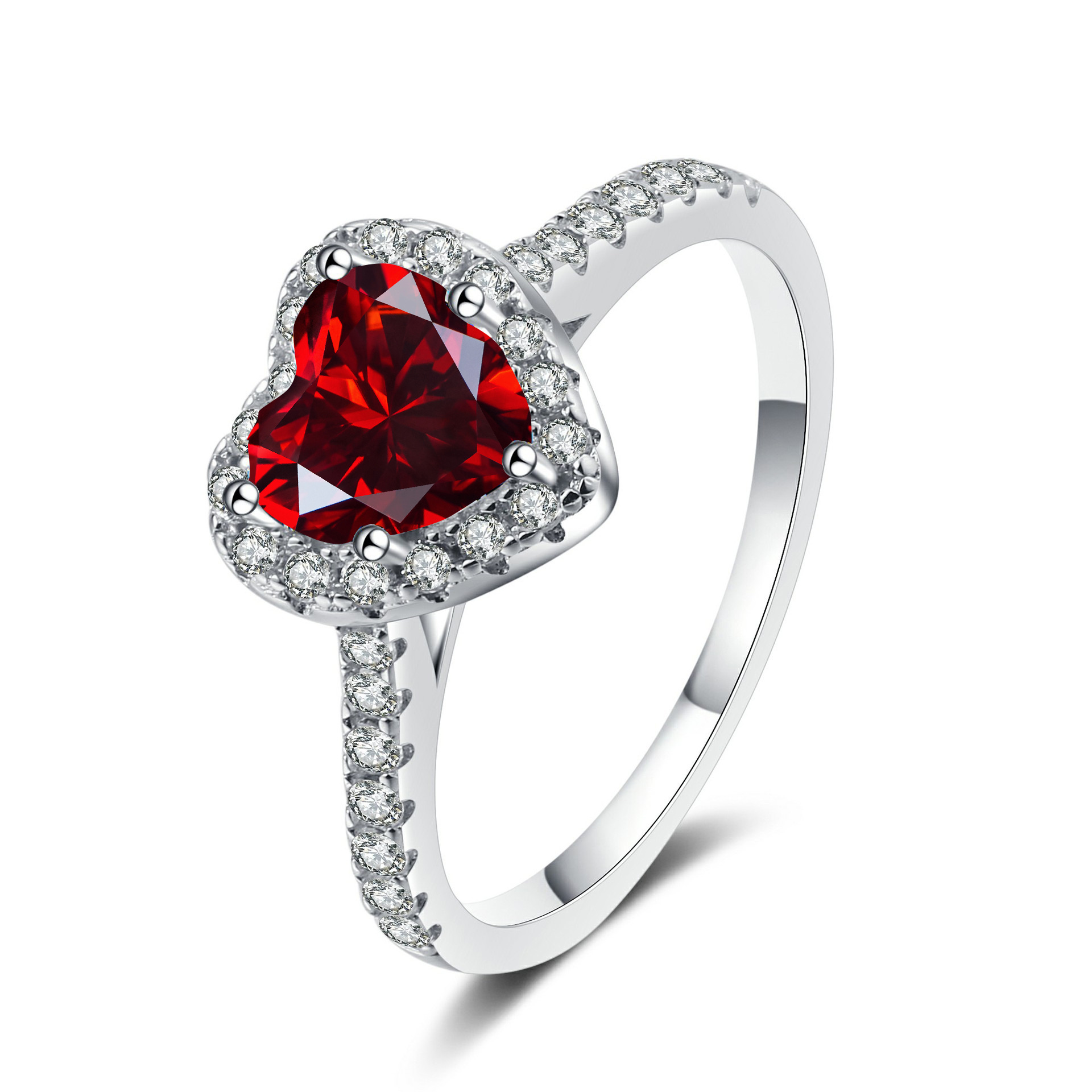 Anillo de plata S925 de color de importación de anillo de piedra de mozanita de un quilate de diamantes de diamantes de mozanita