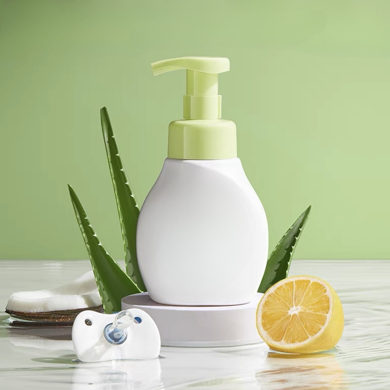 300ML果蔬清洗剂洁面泡沫洗手液泡沫塑料瓶按压瓶