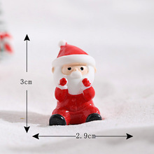 Santa Claus Christmas trinkets圣诞小摆件圣诞老人微景观雪配件