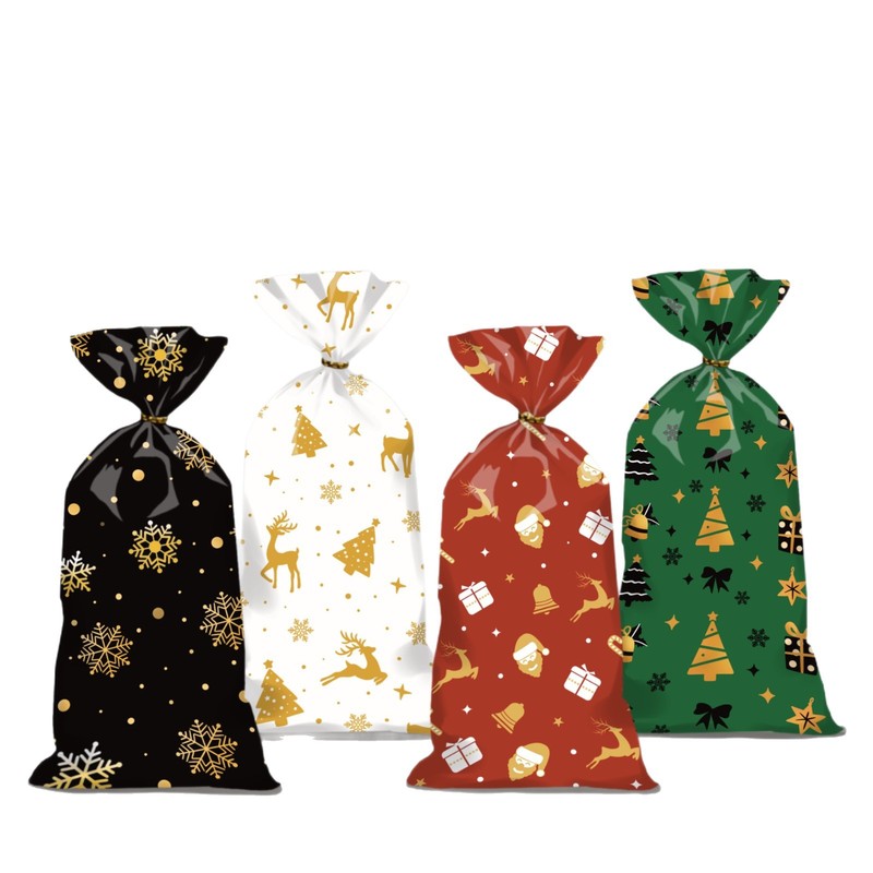 クリスマスキャンディ包装袋、小さなギフトバッグ、ギフトバッグ、DIY焼き菓子バッグ卸売|undefined