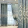 Light blue cloth curtain hook model