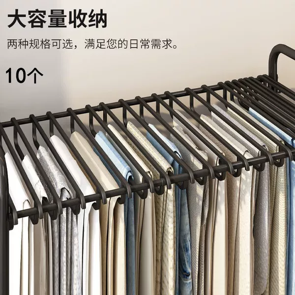 No trouser rack丨Accessories 10 black hooks