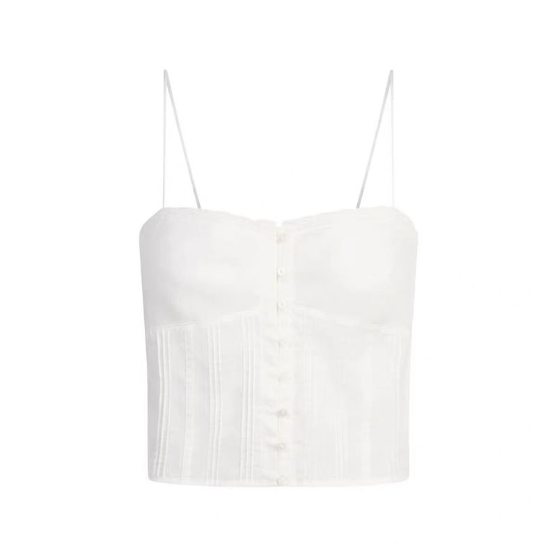 SKIMS卡戴珊同款Cotton Voile系列田园风纯棉吊带背心无袖|undefined
