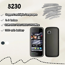 跨境手机  5230 3G联通直板非智能手机触屏老人学生按键手机