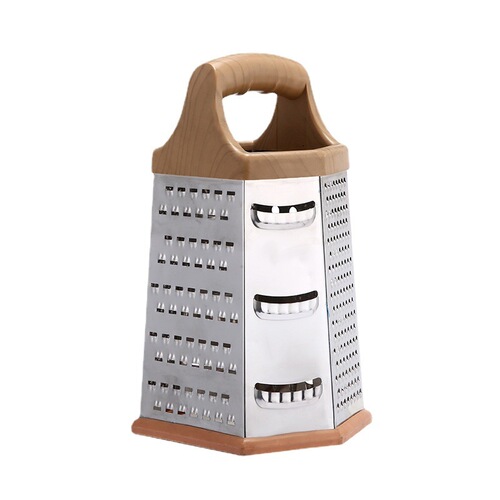 New wood grain six-sided planer multi-functional vegetable chopping and shredder stainless steel peeler peeler kitchen gadgets