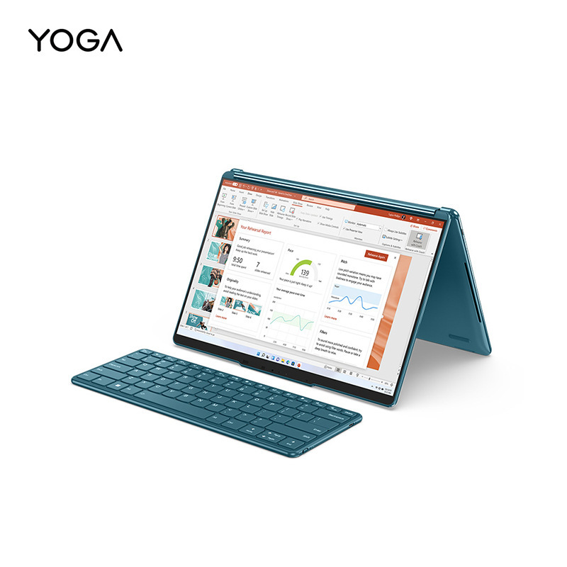 Lenovo Yoga Book 9I Ai Yuanqi 13.3inch Dual-Screen 360-Degree Flip Computer Foggy Sea Blue