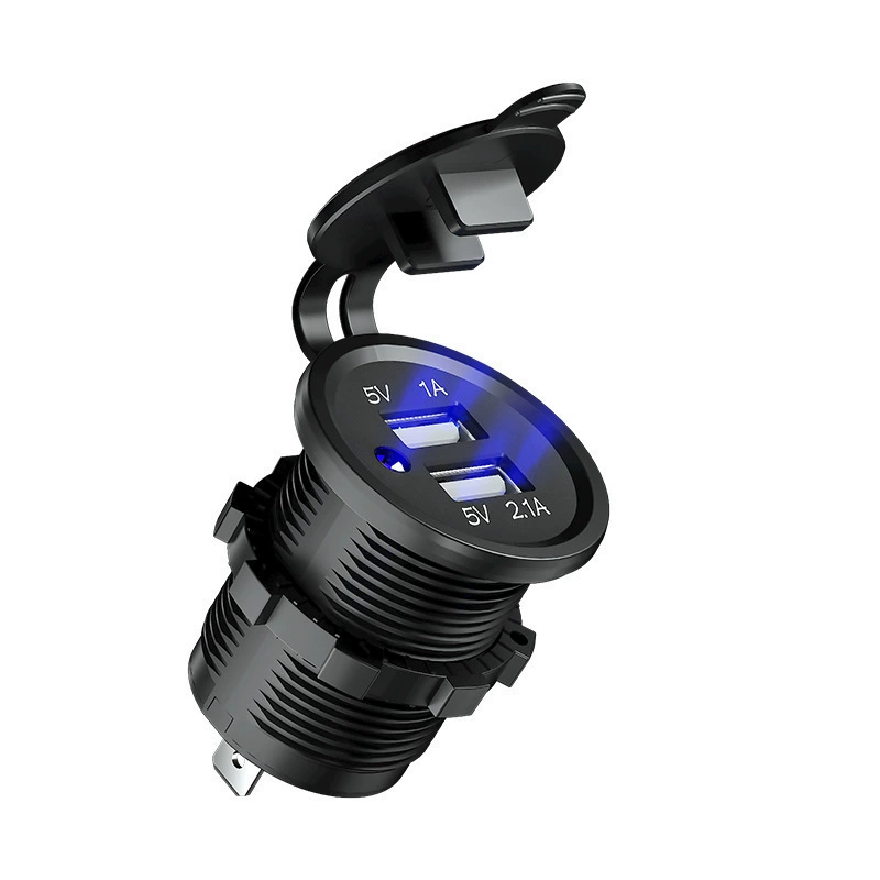 Трансграничный автомобиль мотоцикл RV модифицированное автомобильное зарядное устройство с двойным usb автомобиль лодка автомобиль зарядная машина быстрая зарядная головка мобильного телефона.