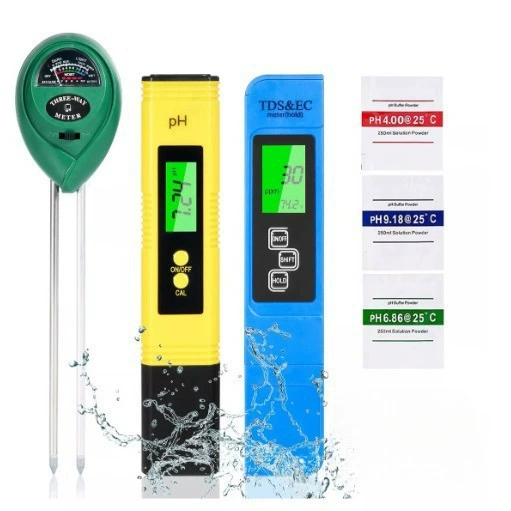 PH-метр TDSPPM Ручка PH Тестер почвы, PH/EC цифровой набор температуры PH Pen Тестер 3 шт.