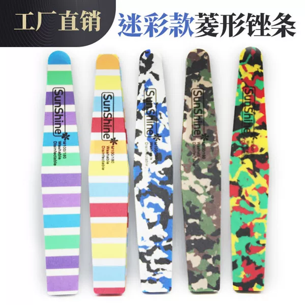 sunshine joint venture Diamond Sponge file nail tools nail polishing strip nail file camouflage carving grinding strip