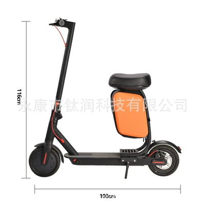 Manufacturer's Storage Rack, Electric Folding Shopping Cart, Bicycle, Camping Cart, Storage Cart, Outdoor Riding Scooter (Qatlanan elektrik skuterlər) - black-85-inch-36v-with-seat