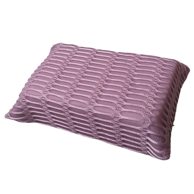 라이트 퍼플 긴 메쉬 스펀지 블록