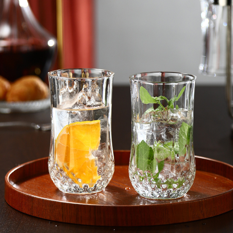Taza de cristal, taza de agua, taza de cerveza, taza de té resistente al calor, taza de bebida resistente a altas temperaturas, taza de bebida con soporte de taza
