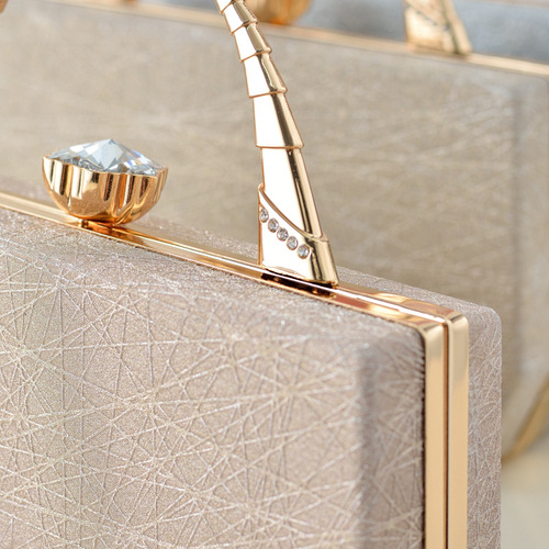 New style fashionable and simple temperament portable dark pattern PU long portable shoulder crossbody bag banquet bag dress bag