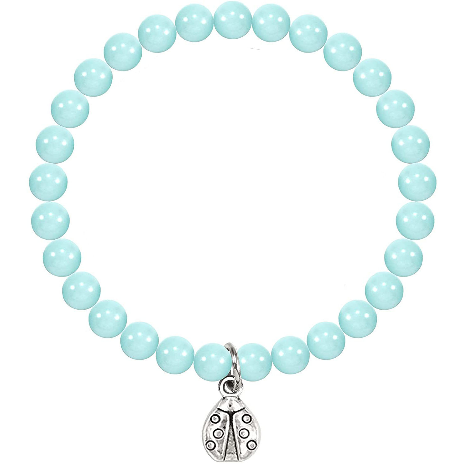 Daily Occasion Artificial Crystal, turquoise Material Round Pattern Fashion Round Artificial Crystal Turquoise Beaded Bracelets