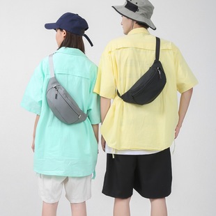 Korean Style Casual Crossbody Bag for Men and Women, Versatile Solid Color Chest Bag for Travel, Simple Mobile Phone Waist Bag, Trendy Shoulder Bag
