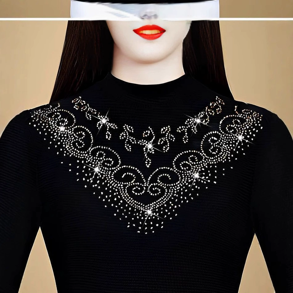 Резьба 1*1 Delong высокого класса с длинными рукавами, чтобы согреть новый фон осенью и зимой