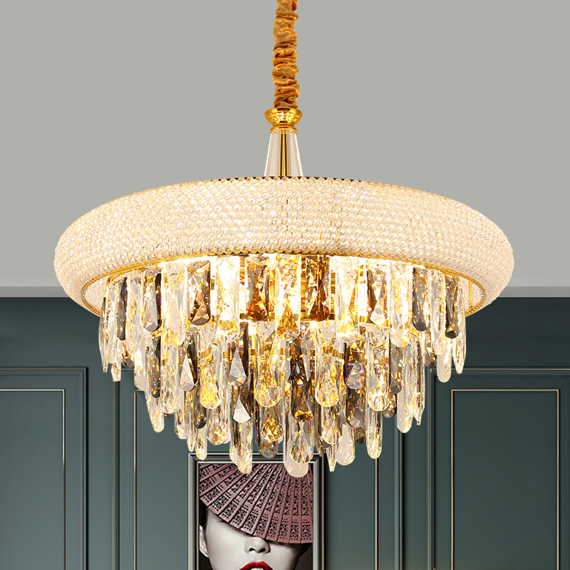 厂家直供法式轻奢水晶吊灯客厅酒店大厅吊灯别墅现代简约餐厅灯具