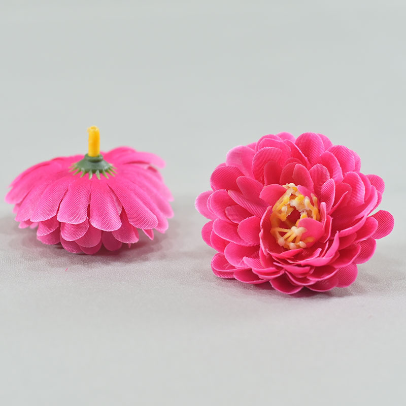 Simulación flor de loto de nieve decoración de boda 6cm brotes de flores bola de flores arco de pino crisântemo cabeza de decoración DIY flores falsas