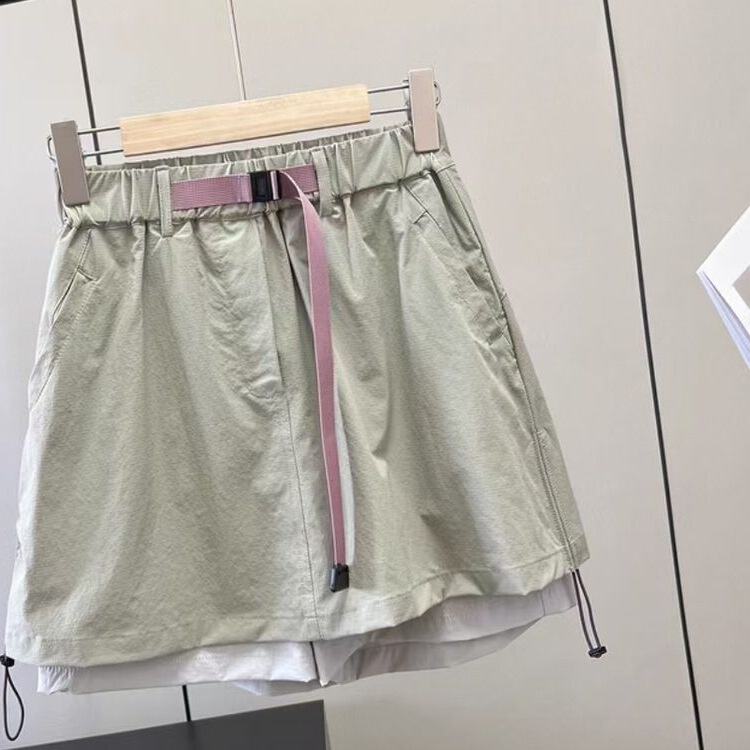 Factory Orders! New Summer Mountain-Style Outdoor Elastic Waist Anti-Exposure Breathable Quick-Dry Sports Shorts Skirt Pants for Women