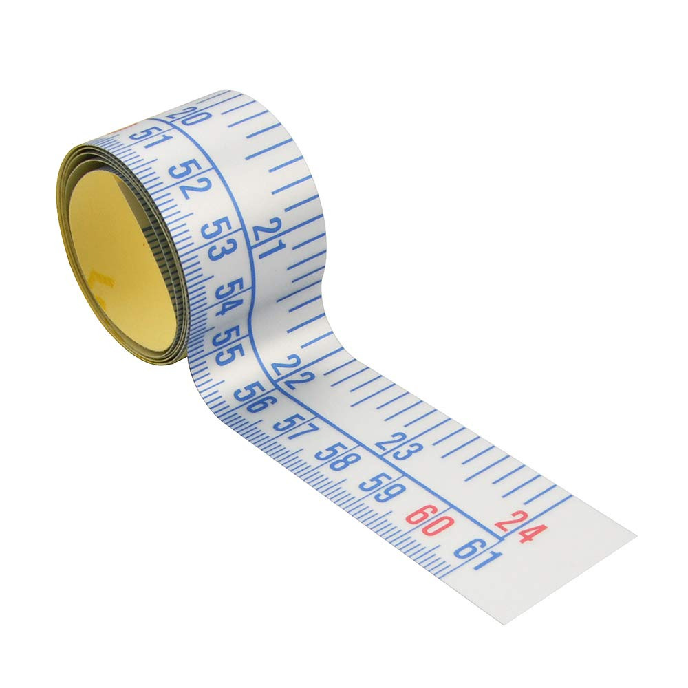 Wentai cinta en stock al por mayor de plata autoadhesivo pasta regla palo tabla regla adhesivo regla escala