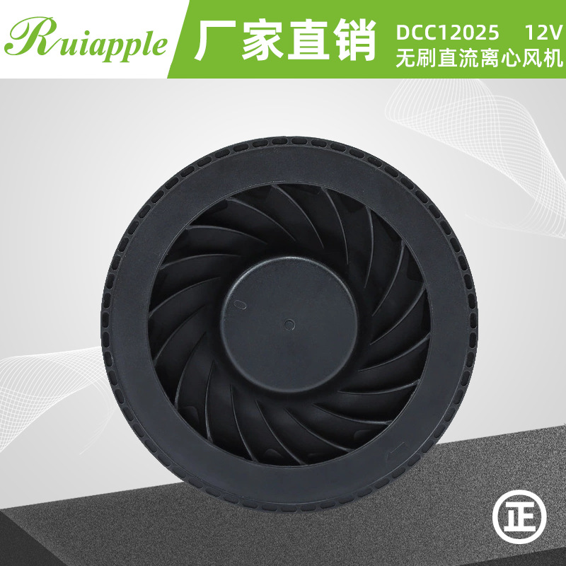 瑞安普厂家直销12025直流12V离心风机 12V涡轮风机 12V净化器涡轮
