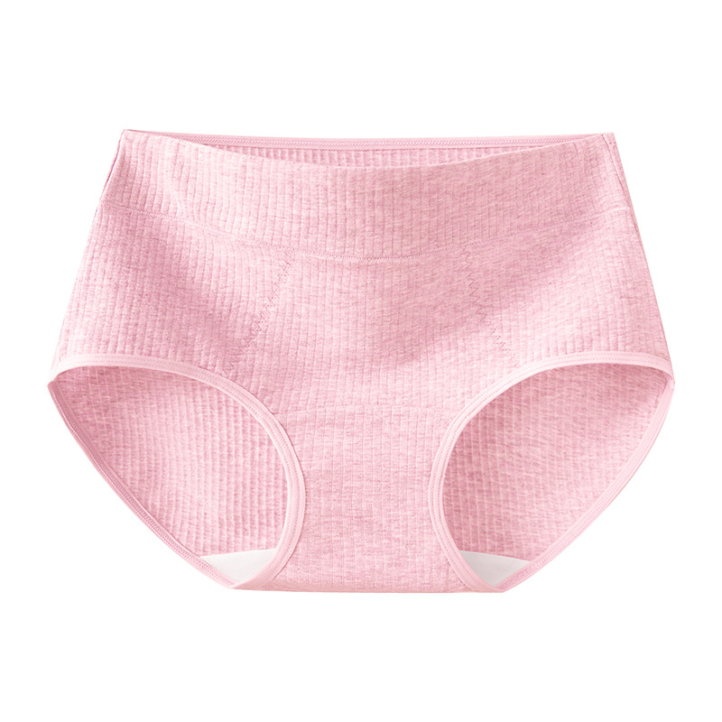 Ropa interior de algodón de color para mujer entrepierna de algodón puro 10A entrepierna antibacteriana para mujer 2025 nuevo estilo de talla grande ropa interior transpirable de cintura alta para mujer