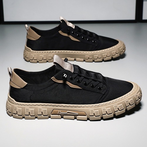 Ice Silk Cloth Shoes Men's Breathable Lazy Shoes  Spring New Men's Shoes Korean Style Trendy Versatile Casual Shoes
