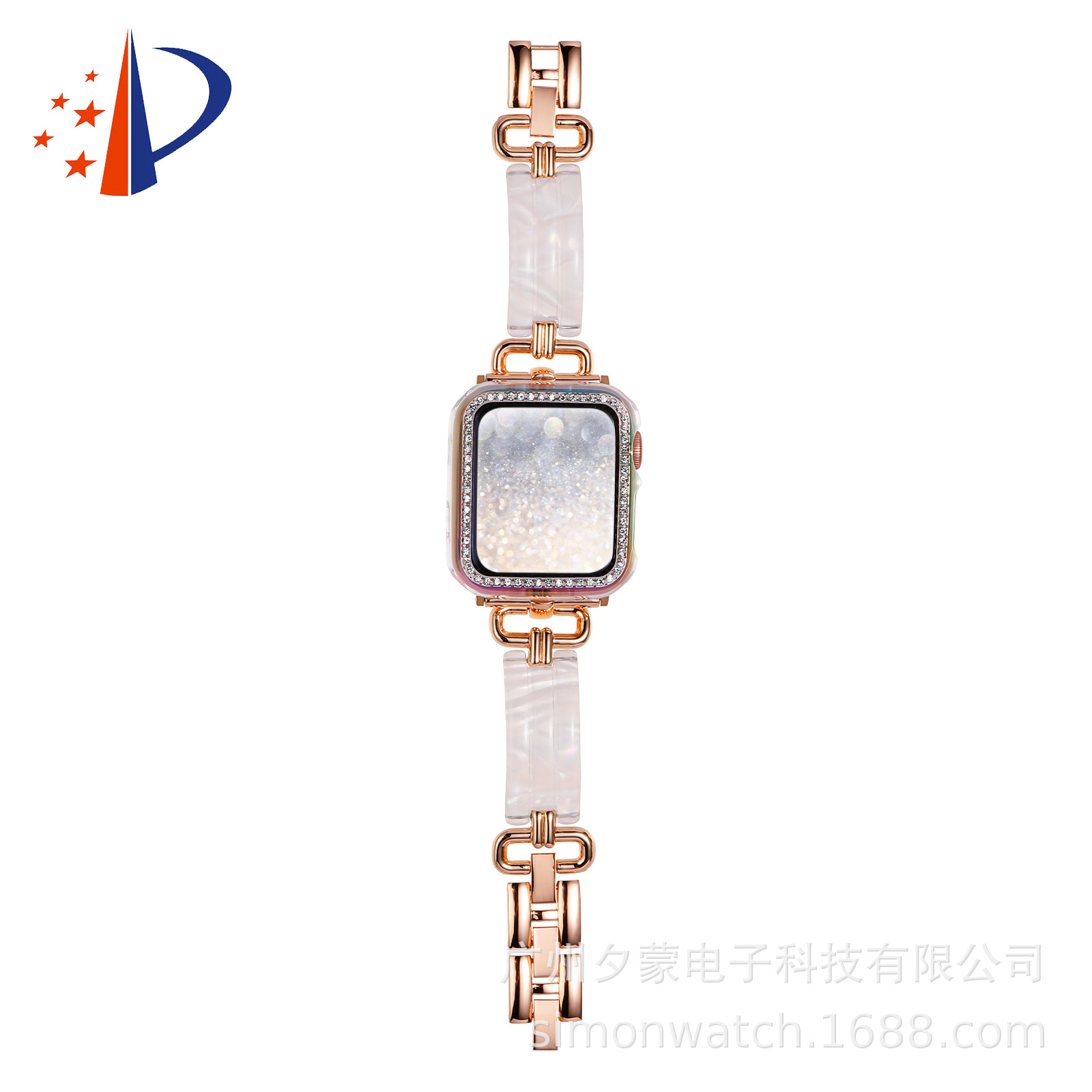 Pulsera de resina creativa, brazalete, correa para Apple Watch 10a generación 98765SE4321 mujeres