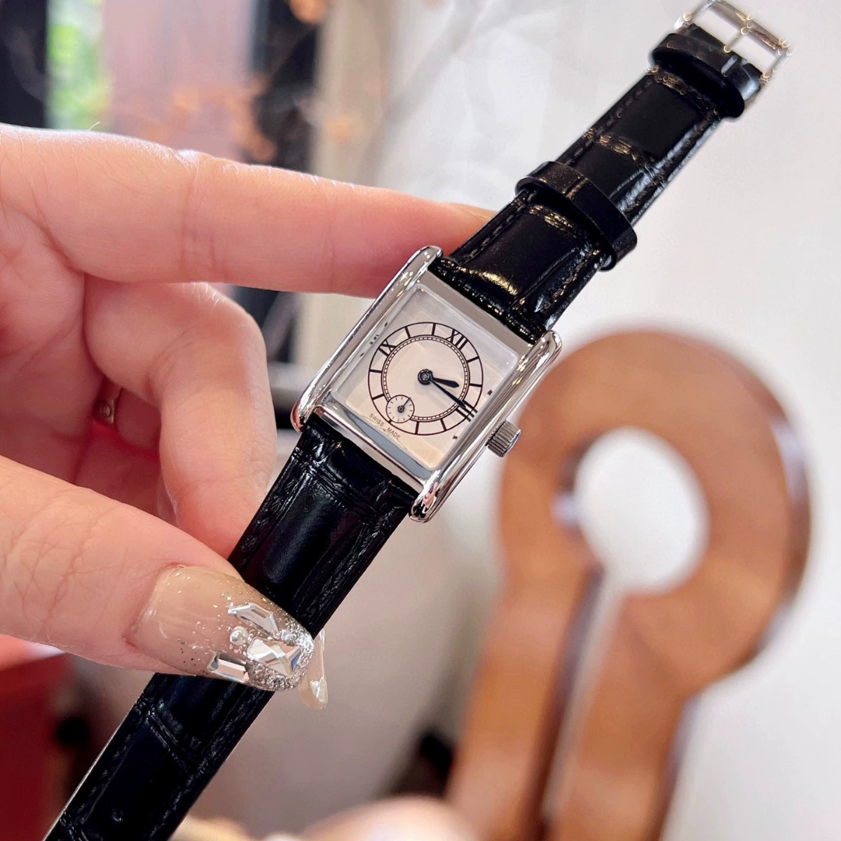 (Cross-border trading), square square watch, small leather belt