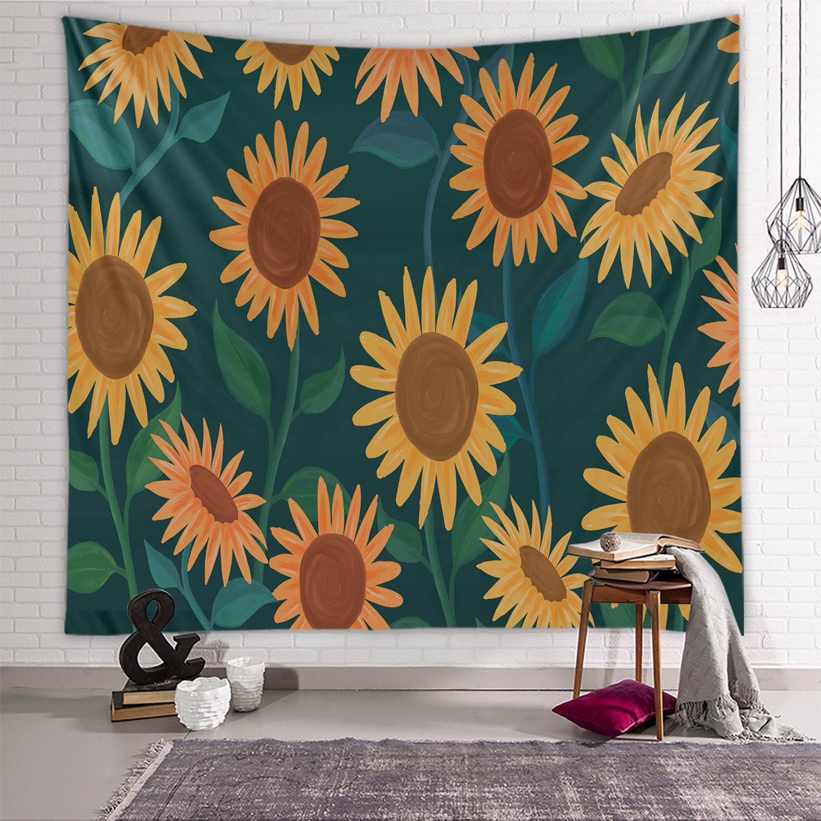 Casual Flower Polyester Tapestry display picture 2