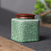 Kongshan Xinyu Creative Longquan celadon brother kiln ice crack mid -number universal tea jar ceramic seal jar wholesale