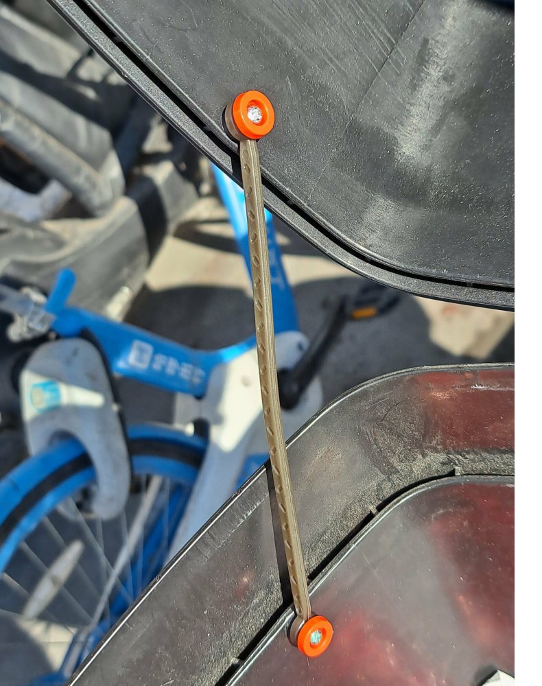 Electric car rear cargo box plastic cable motorcycle tail box steel cable scooter tail box cover connecting wire screw
