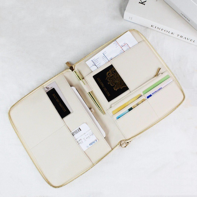 Japanese and Korean Leather A5 Loose-Leaf Notebook Zipper Cover Set, Commuting Pu Notebook Protective Cover, Imitation Leather Cover for Notepad Japanese and Korean Leather A5 Loose-Leaf Notebook Zipper Cover Set, Commuting Pu Notebook Protective Cover, Imitation Leather Cover for Notepad
